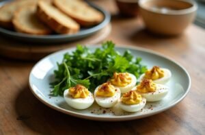 Avec quoi accompagner des œufs mimosa ?