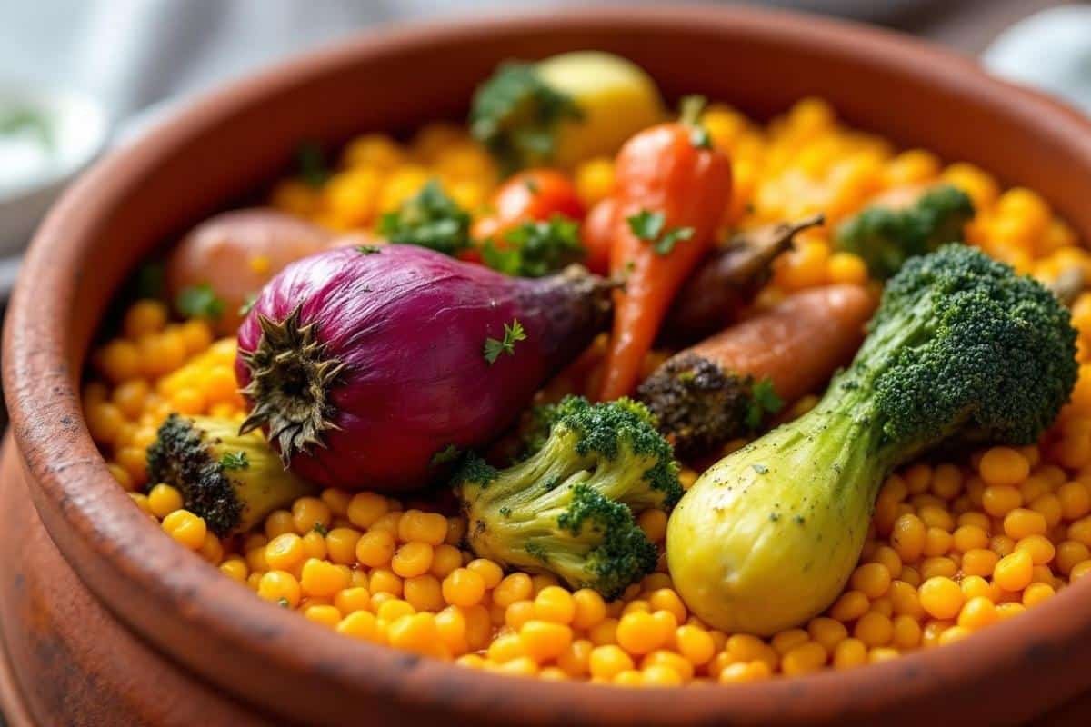 Recette de tajine de légumes racines au millet